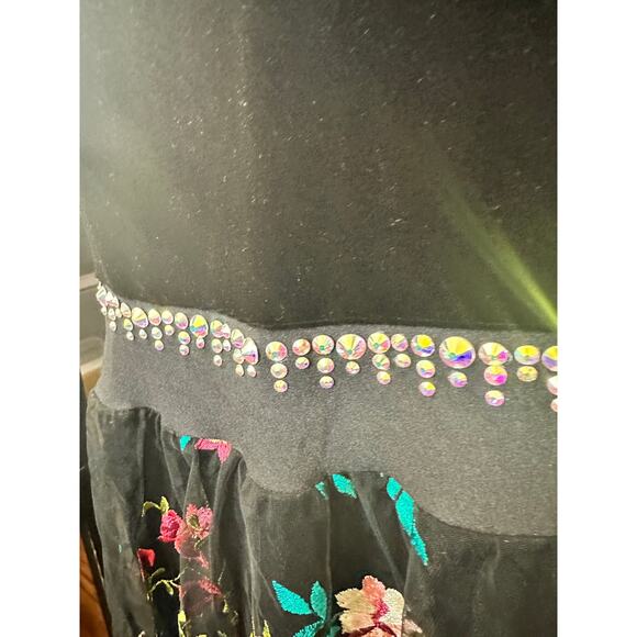 Dance Costume Small Adult Black A Wish Come True 686 Lyrical Ballet Contemporary - Picture 6 of 8